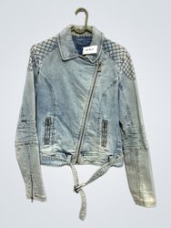 Denim Jacket with Belt