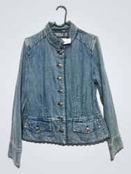 Limited Too Denim Jacket with Lace Trim