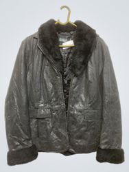 Wallis Faux Fur Trimmed Faux Leather Jacket