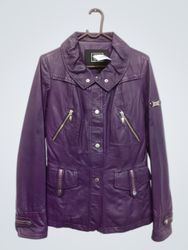 Marco Del Forte Women's Purple Leather Jacket