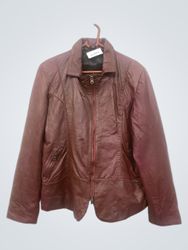 Maroon Leather Jacket