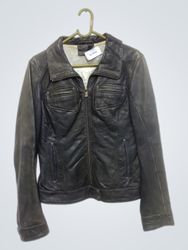 OAKWOOD Schwarze Lederjacke