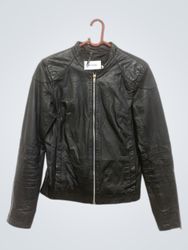 Giacca in pelle nera Hema