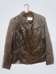 Signature Nature Brown Leather Jacket