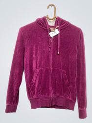 Juicy Couture Samt-Kapuzensweatshirt