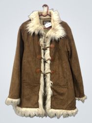 RIFLE NAC-2730 Brown Suede Sherpa Lined Jacket