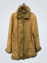 PCHG Suede and Fur Lined Coat