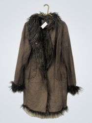 Caroll Faux Fur Trimmed Coat