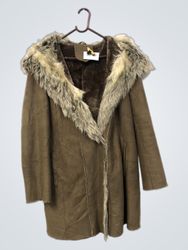 1.2.3 Paris Women's Faux Fur Trimmed Coat
