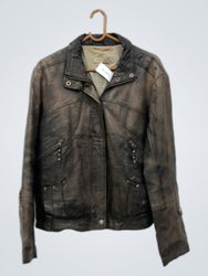 Giorgio Leder-Bikerjacke