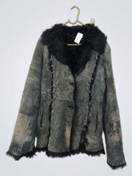 Shearling Jacket with Fur Collar
