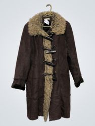 Promod Dufflecoat mit Kunstpelzbesatz