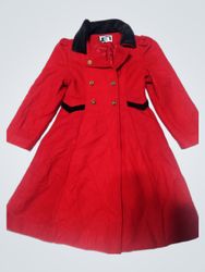 Young Gallery Red Coat with Black Velvet Collar