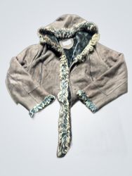 Tower by London Fog Suede Hooded Jacket