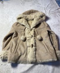 Fur-lined Hooded Coat
