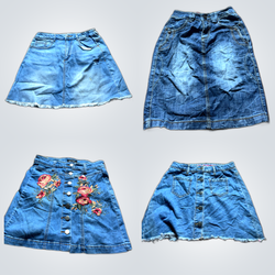 All style of denim skirts