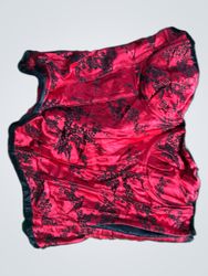 Frederick's of Hollywood Red Corset with Black Lac..