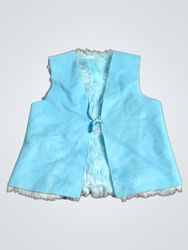 The Children's Place Blue Faux Fur Trimmed Vest