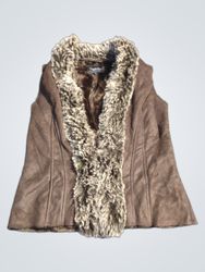 Collection Debenhams Gilet con Bordo in Pelliccia ..