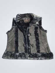 Authentic Faux Fur Trimmed Vest