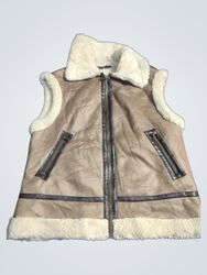 F&F Faux Shearling Lined Vest