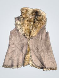 Eevee Women's Faux Fur Trim Vest