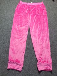 Juicy Couture Calças de Veludo Rosa tipo Track