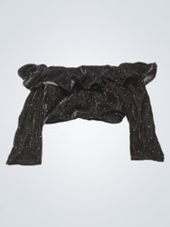 Topshop schwarzes Samt-Rüschen-Zip-up-Crop-Top