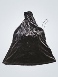 Robe dos nu en velours noir