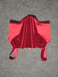 Red Velvet Corset Top