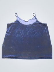 Essence Blue Velvet Cami Top