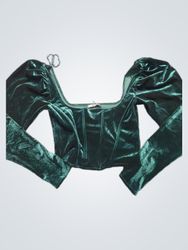 Zara Velvet Corset Top