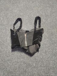 Haut corselet en velours noir