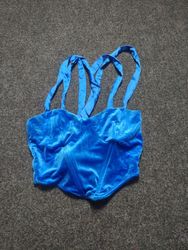 Top a spalline "Jaded Rose Blue Velvet