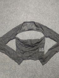Boléro en dentelle noire