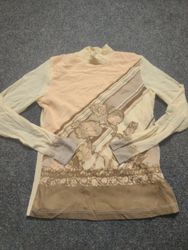 MARC AUREL Rollkragen-Oberteil mit Blumenmuster un..