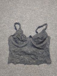 Schwarzes Spitzen-Bralette