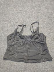 Black Lace Corset Top