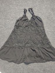 Black lace chemise