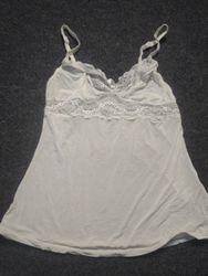 White lace trim camisole