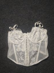 Corsetto in pizzo bianco