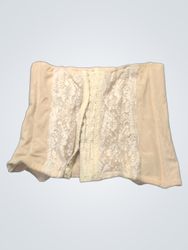 Corset with Lace and Hook-and-Eye Closure