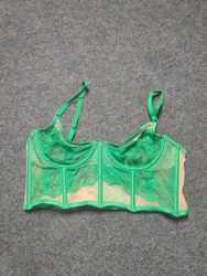 Green Lace Corset