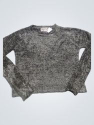 Black Fuzzy Long Sleeve Sweater