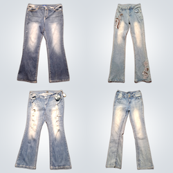 Y2k Sweet flared jeans