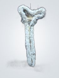 Brown Faux Fur-Lined Hooded Coat