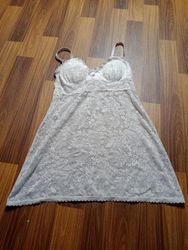 White Lace Slip Dress