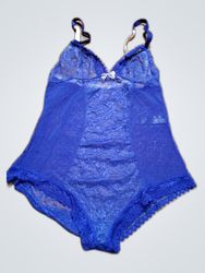 Blue Lace Camisole Top
