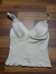 Unbranded Beige Lace Trim Bustier