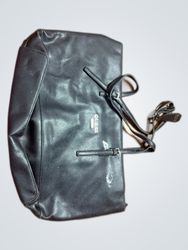 GUESS Black Leather Tote Bag